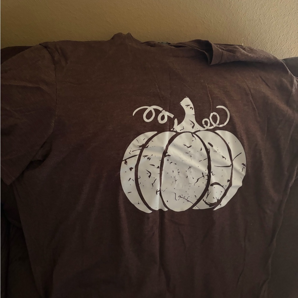 District Brown T-Shirt with White Graphic
